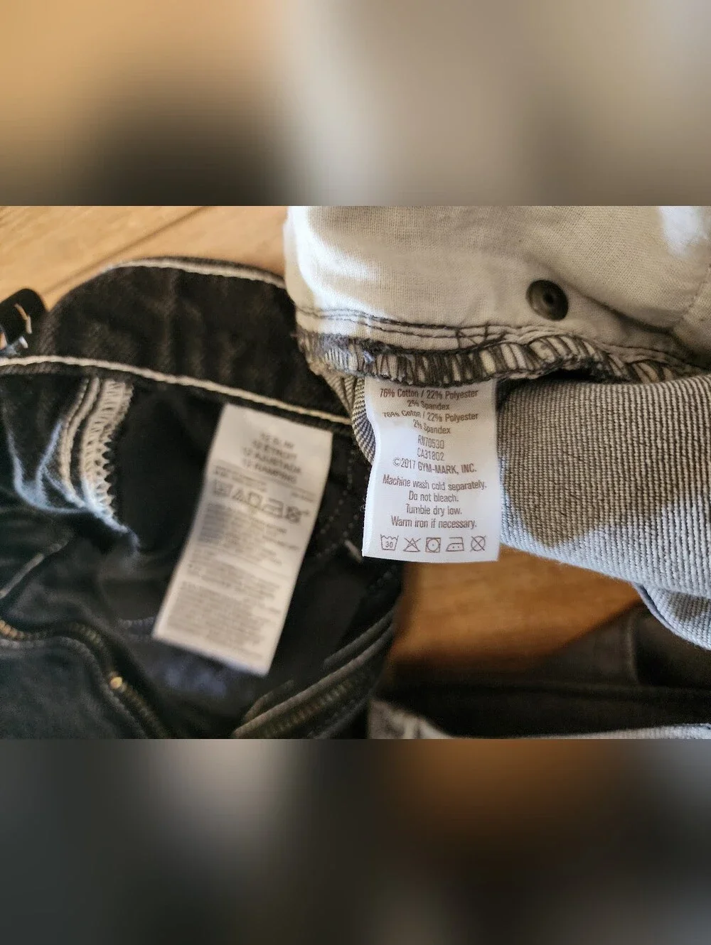 LOT Of 2 Slim Cargo Sz 12 & Skinny Jeans Sz 14 Old Navy Crazy 8 Adjusted waist